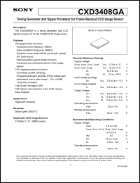 datasheet for CXD3408GA by Sony Semiconductor