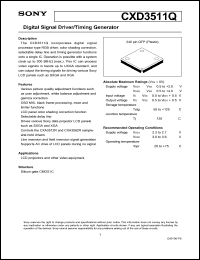 datasheet for CXD3511Q by Sony Semiconductor