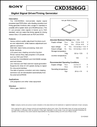 datasheet for CXD3526GG by Sony Semiconductor