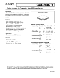 datasheet for CXD3607R by Sony Semiconductor