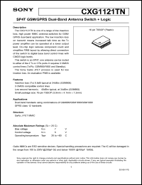 datasheet for CXG1121TN by Sony Semiconductor