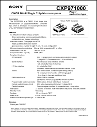 datasheet for CXP971000 by Sony Semiconductor