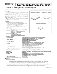 datasheet for CXP972032 by Sony Semiconductor