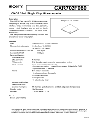 datasheet for CXR702F080 by Sony Semiconductor