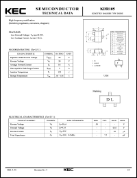 datasheet for KDR105 by Korea Electronics Co., Ltd.