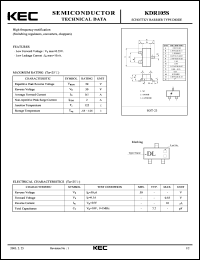 datasheet for KDR105S by Korea Electronics Co., Ltd.