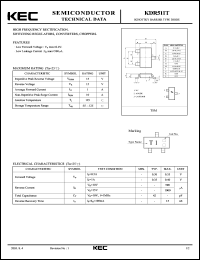 datasheet for KDR511T by Korea Electronics Co., Ltd.