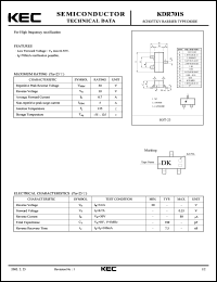 datasheet for KDR701S by Korea Electronics Co., Ltd.