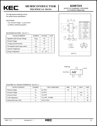 datasheet for KDR721S by Korea Electronics Co., Ltd.