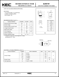 datasheet for KDR729 by Korea Electronics Co., Ltd.