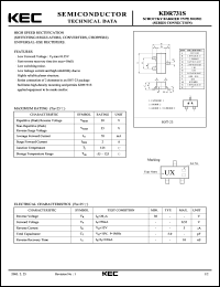 datasheet for KDR731S by Korea Electronics Co., Ltd.