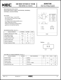 datasheet for KDR732E by Korea Electronics Co., Ltd.