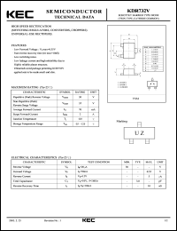 datasheet for KDR732V by Korea Electronics Co., Ltd.