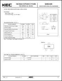 datasheet for KDS142E by Korea Electronics Co., Ltd.