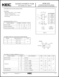 datasheet for KDV1470 by Korea Electronics Co., Ltd.
