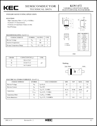 datasheet for KDV1472 by Korea Electronics Co., Ltd.