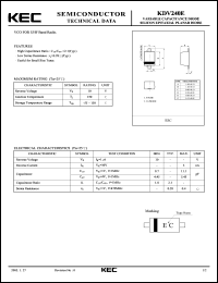 datasheet for KDV240E by Korea Electronics Co., Ltd.
