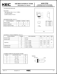 datasheet for KDV275E by Korea Electronics Co., Ltd.