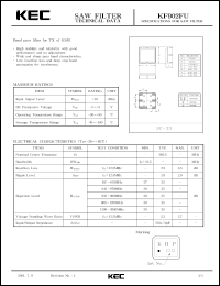datasheet for KF902FU by Korea Electronics Co., Ltd.