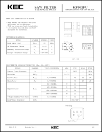 datasheet for KF942FU by Korea Electronics Co., Ltd.