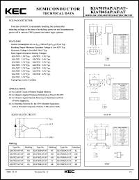 datasheet for KIA7021AF by Korea Electronics Co., Ltd.