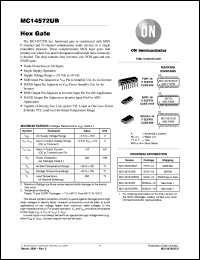datasheet for MC14572UBCP by ON Semiconductor
