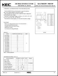 datasheet for KIA78D05F by Korea Electronics Co., Ltd.
