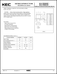 datasheet for KIA78M05F by Korea Electronics Co., Ltd.
