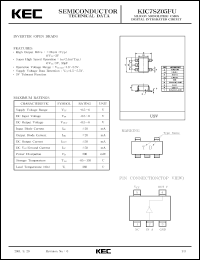 datasheet for KIC7SZ05FU by Korea Electronics Co., Ltd.