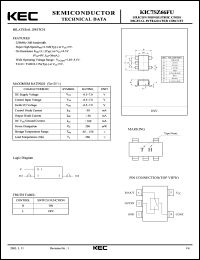 datasheet for KIC7SZ66FU by Korea Electronics Co., Ltd.