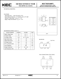 datasheet for KIC7SZU04FU by Korea Electronics Co., Ltd.