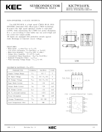datasheet for KIC7W241FK by Korea Electronics Co., Ltd.