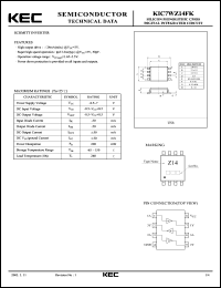 datasheet for KIC7WZ14FK by Korea Electronics Co., Ltd.