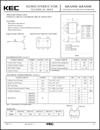 datasheet for KRA563E by Korea Electronics Co., Ltd.