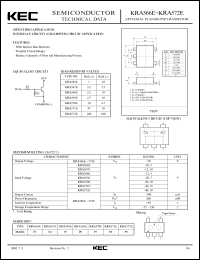 datasheet for KRA570E by Korea Electronics Co., Ltd.