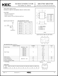datasheet for KRA737E by Korea Electronics Co., Ltd.