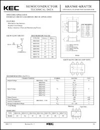 datasheet for KRA766E by Korea Electronics Co., Ltd.
