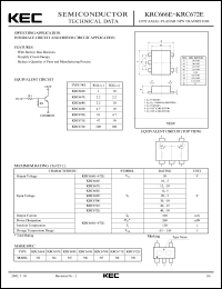 datasheet for KRC668E by Korea Electronics Co., Ltd.