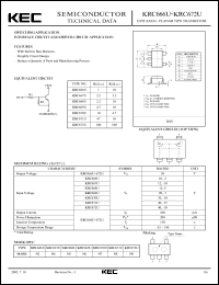 datasheet for KRC668U by Korea Electronics Co., Ltd.