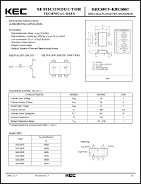 datasheet for KRC684T by Korea Electronics Co., Ltd.