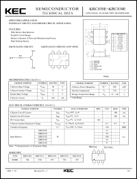 datasheet for KRC832E by Korea Electronics Co., Ltd.