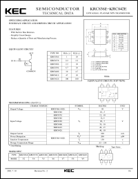 datasheet for KRC836E by Korea Electronics Co., Ltd.