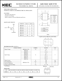 datasheet for KRC866E by Korea Electronics Co., Ltd.