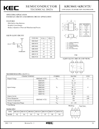 datasheet for KRC866U by Korea Electronics Co., Ltd.