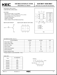 datasheet for KRC881T by Korea Electronics Co., Ltd.