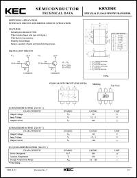 datasheet for KRX204E by Korea Electronics Co., Ltd.