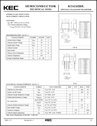 datasheet for KTA1242D by Korea Electronics Co., Ltd.