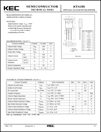 datasheet for KTA1381 by Korea Electronics Co., Ltd.