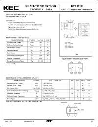 datasheet for KTA501U by Korea Electronics Co., Ltd.