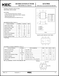 datasheet for KTA701E by Korea Electronics Co., Ltd.